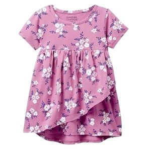 HARPER CANYON | Short Sleeve ‘Saturday Dress’ in Pink & White Floral Print | 18M